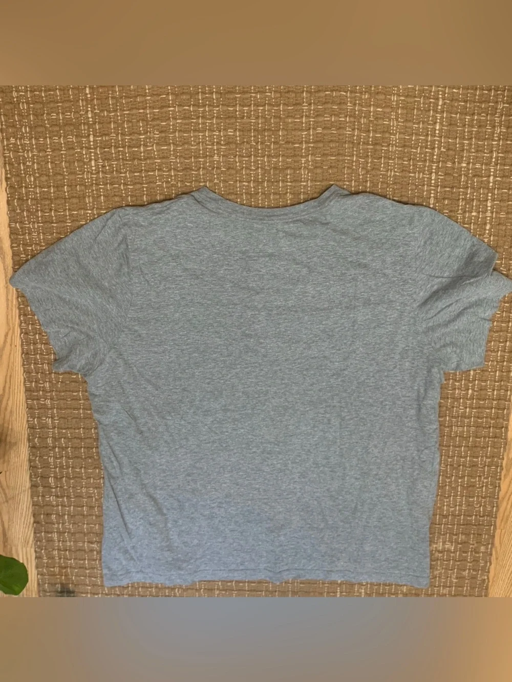 Nike Gray Short Sleeve Tee with Black Swoosh